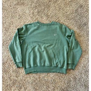 Vintage Nike The Athletic Dept Crewneck Sweatshirt Green White Swoosh Size XL